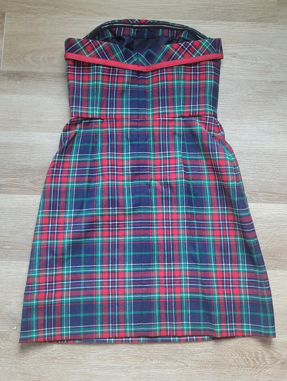 NWT Vineyard Vines Plaid Mini Dress - Picture 6 of 6